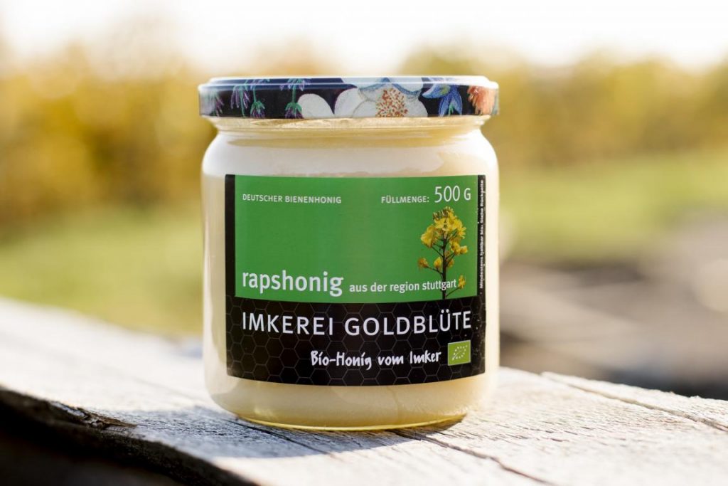 Rapshonig Bio im 500g Glas