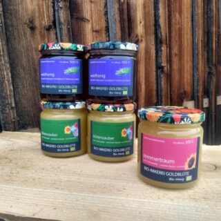 fünf deutsche Honig im Set als Geschenk kaufen